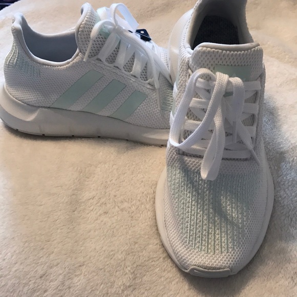 adidas swift run white and mint